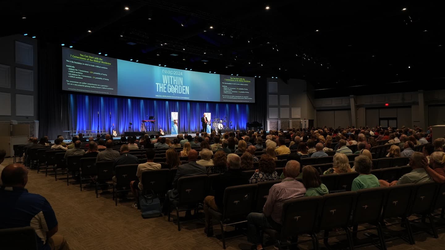 Auditorium audience at a Christian education conference